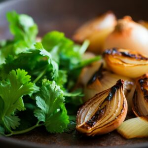 Cilantro and Roasted Onion